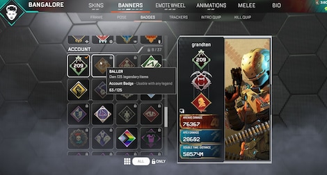 Apex Legends Account | 209 Level + 63 Legend Skins (PC) - EA App Account - GLOBAL - 6