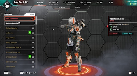 Apex Legends Account | 209 Level + 63 Legend Skins (PC) - EA App Account - GLOBAL - 8
