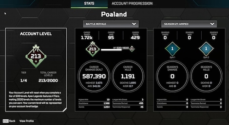 Apex Legends Account | 213 Level + 71 Legend Skins (PC) - EA App Account - GLOBAL - 25