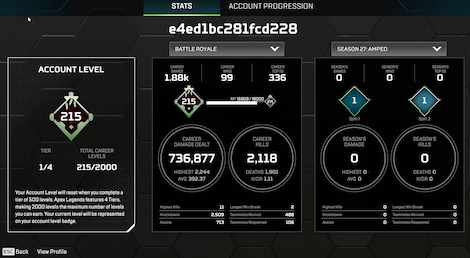 Apex Legends Account | 215 Level + 21 Legend Skins (PC) - EA App Account - GLOBAL - 18