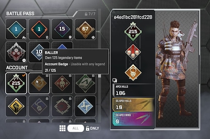Apex Legends Account | 215 Level + 21 Legend Skins (PC) - EA App Account - GLOBAL - 8