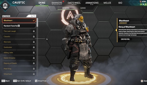Apex Legends Account | 230 Level + 72 Legend Skins (PC) - EA App Account - GLOBAL - 23