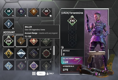 Apex Legends Account | 230 Level + 72 Legend Skins (PC) - EA App Account - GLOBAL - 7