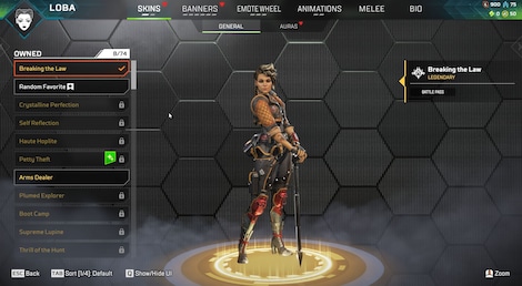Apex Legends Account | 242 Level + 69 Legend Skins (PC) - EA App Account - GLOBAL - 35