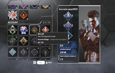 Apex Legends Account | 242 Level + 69 Legend Skins (PC) - EA App Account - GLOBAL - 11