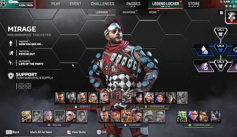 Apex Legends Account | 272 Level + 97 Legend Skins (PC) - EA App Account - GLOBAL - 5