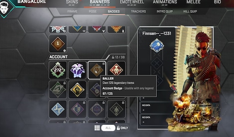 Apex Legends Account | 272 Level + 97 Legend Skins (PC) - EA App Account - GLOBAL - 7