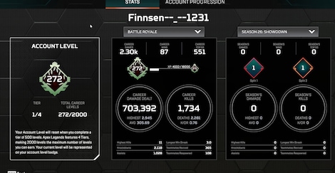 Apex Legends Account | 272 Level + 97 Legend Skins (PC) - EA App Account - GLOBAL - 3