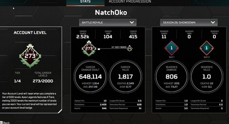 Apex Legends Account | 273 Level + 46 Legend Skins (PC) - EA App Account - GLOBAL - 3
