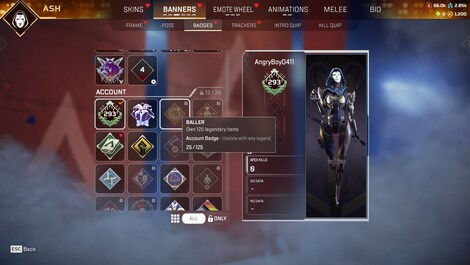 Apex Legends Account | 293 Level + 25 Legend Skins (PC) - EA App Account - GLOBAL - 7