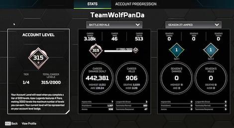 Apex Legends Account | 315 Level + 38 Legend Skins (PC) - EA App Account - GLOBAL - 10