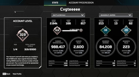 Apex Legends Account | 319 Level + 73 Legend Skins (PC) - EA App Account - GLOBAL - 38