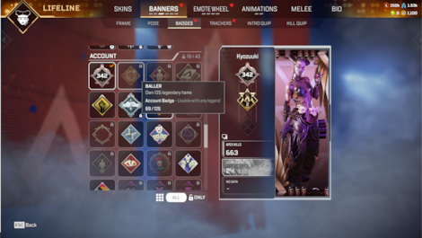 Apex Legends Account | 342 Level + 69 Legend Skins (PC) - EA App Account - GLOBAL - 20