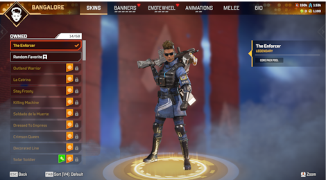 Apex Legends Account | 342 Level + 69 Legend Skins (PC) - EA App Account - GLOBAL - 13