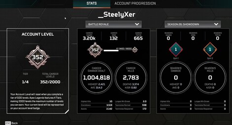 Apex Legends Account | 352 Level + 54 Legend Skins (PC) - EA App Account - GLOBAL - 3