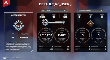 Apex Legends Account | 454 Level + 33 Legend Skins (PC) - EA App Account - GLOBAL - 8