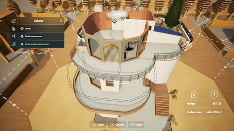 Architect Life: A House Design Simulator (PC) - Steam Key - GLOBAL - 7