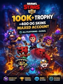 Brawl Stars Account | +100k TROPHY +400 OG SKINS MAXED (All Platforms) - Supercell Account - GLOBAL - 1
