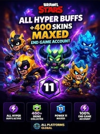 Brawl Stars Account | ALL HYPER BUFFIES +400 skins MAXED END GAME (All Platforms) - Supercell Account - GLOBAL - 1