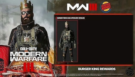 Call of Duty: Modern Warfare III - Burger King Operator Skin Complete Set - Call of Duty Official Key - GLOBAL - 0