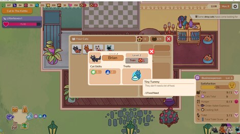 Cat Cafe Manager (PC) - Steam Key - ROW - 10
