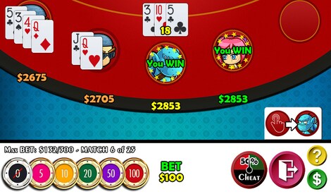 Cheaters Blackjack 21 Steam Key GLOBAL - 7