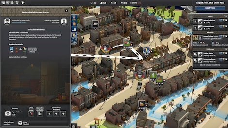 City of Gangsters: The German Outfit (PC) - Steam Key - EUROPE - 5