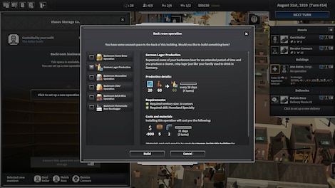 City of Gangsters: The German Outfit (PC) - Steam Key - EUROPE - 3