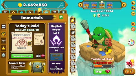 Clicker Heroes + All DLC (PC) - Steam Account - GLOBAL - 9