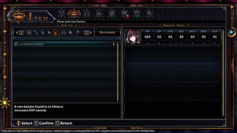 Death end re;Quest 2 - EXP Booster Equipment (PC) - Steam Key - GLOBAL - 3