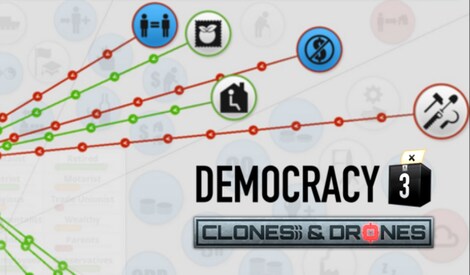 Democracy 3: Clones and Drones Steam Gift GLOBAL - 2