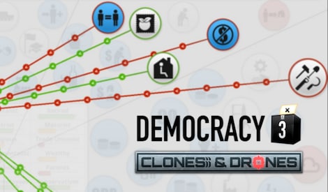 Democracy 3: Clones and Drones Steam Key GLOBAL - 2
