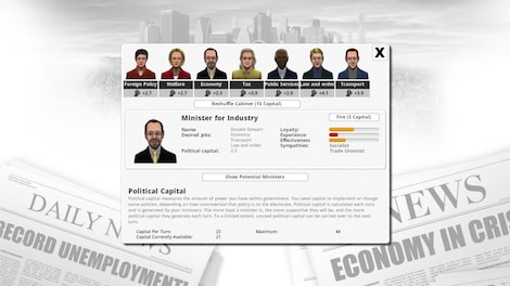 Democracy 3 Collector's Edition Steam Key GLOBAL - 10