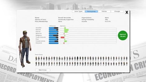 Democracy 3 Steam Key GLOBAL - 21