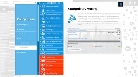 Democracy 4: Voting Systems (PC) - Steam Gift - NORTH AMERICA - 9