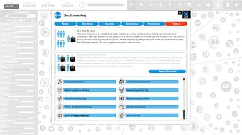 Democracy 4: Voting Systems (PC) - Steam Key - GLOBAL - 8