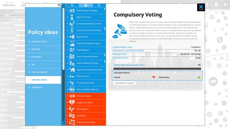Democracy 4: Voting Systems (PC) - Steam Key - GLOBAL - 9