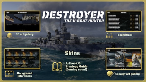 Destroyer: The U-Boat Hunter - Supporter Pack (PC) - Steam Key - EUROPE - 13