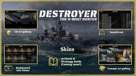 Destroyer: The U-Boat Hunter - Supporter Pack (PC) - Steam Key - GLOBAL - 13