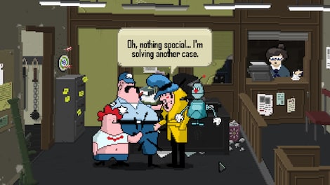 Detective Case and Clown Bot in: Murder in the Hotel Lisbon Steam Key GLOBAL - 4