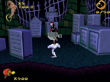 Jeu PC Earthworm Jim 3D - Version EUR/PAL - Bon état - Boîtier Et Instructions