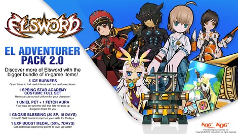 Elsword - El Adventurer Pack 2.0 Steam Gift GLOBAL - 2