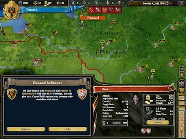Europa Universalis III: Heir to the Throne Steam Key GLOBAL - 8