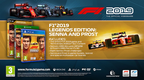 F1 2019: Legends Edition DLC Steam Gift GLOBAL - 0