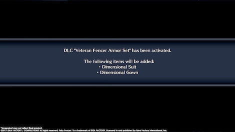Fairy Fencer F ADF Veteran Fencer Armor Set Steam Key GLOBAL - 3