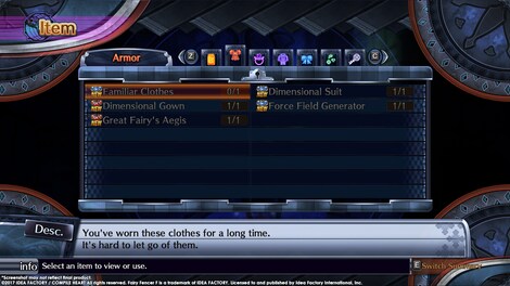 Fairy Fencer F ADF Veteran Fencer Armor Set Steam Key GLOBAL - 0