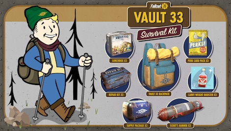Fallout 76 - Vault 33 Survival Kit (Xbox One) - Xbox Live Key - GLOBAL - 0