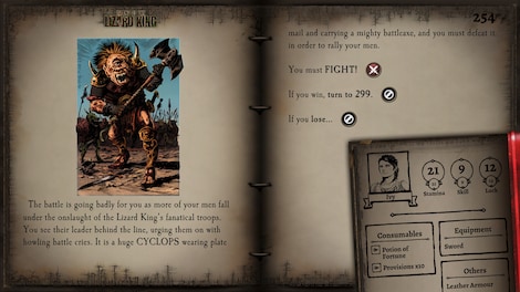 Fighting Fantasy: Island of the Lizard King (PC) - Steam Key - GLOBAL - 7
