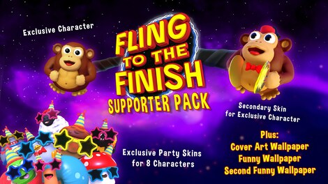 Fling to the Finish - Supporter Pack (PC) - Steam Gift - EUROPE - 3