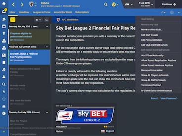 Football Manager 2016 In-Game Editor Steam Key GLOBAL - 3